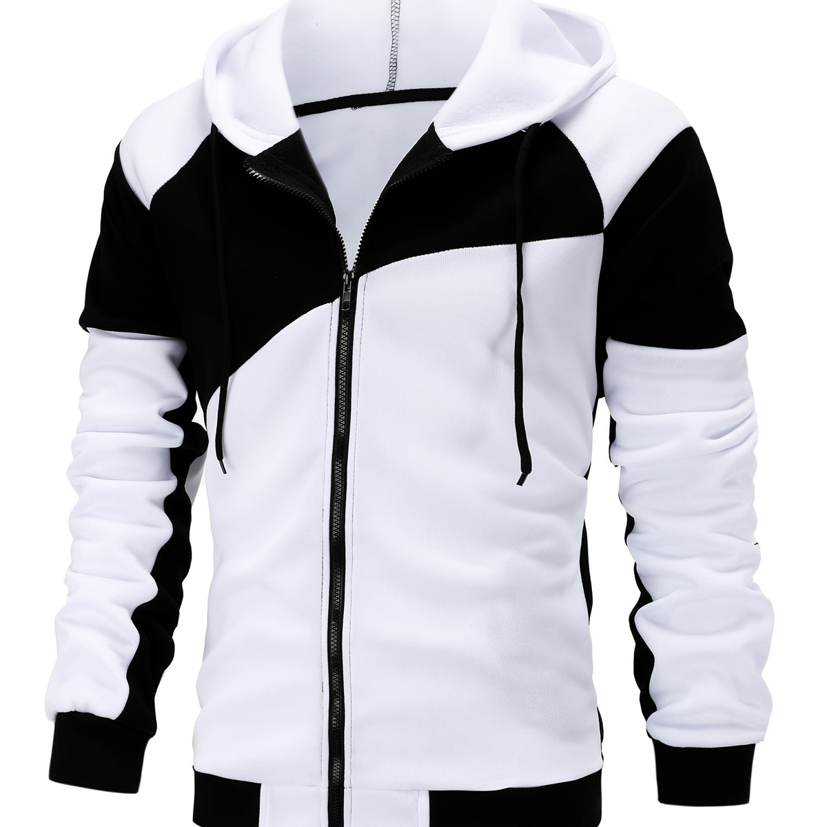 Unisex Sportliche Kapuzenjacke Mit Reissverschluss