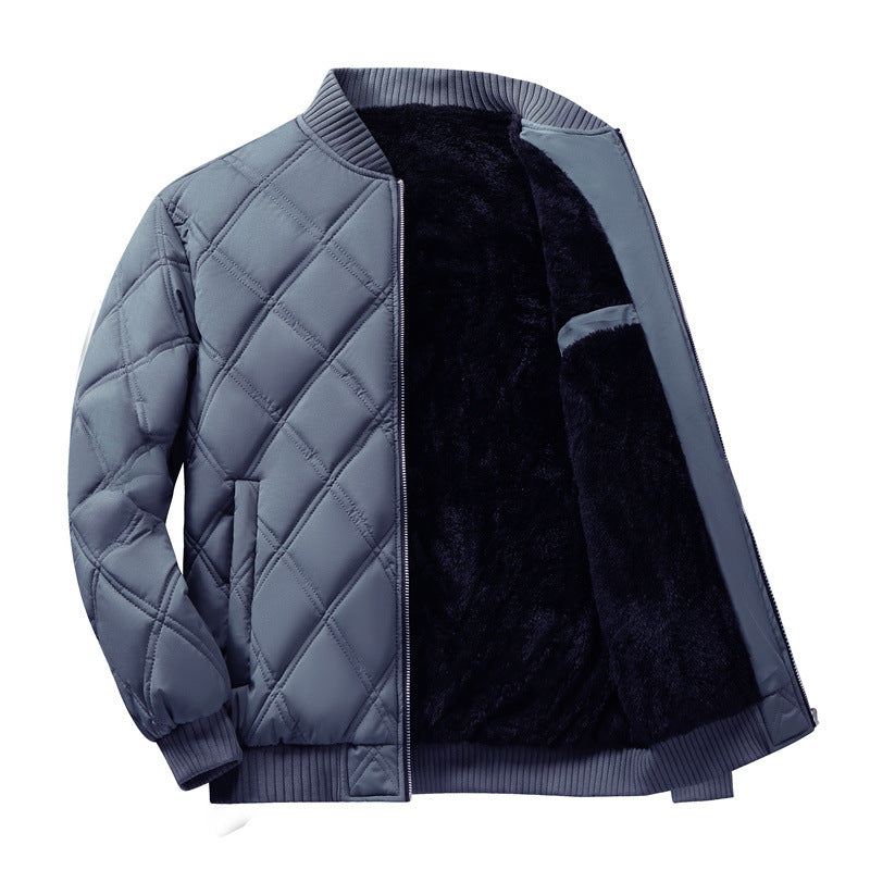 Men's winter coat with fleece lining