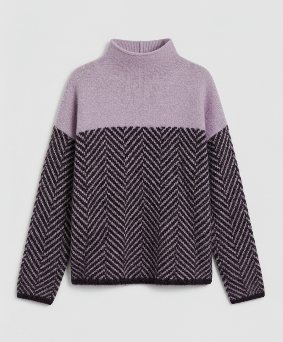 Damen Rollkragenpullover Weicher Strick
