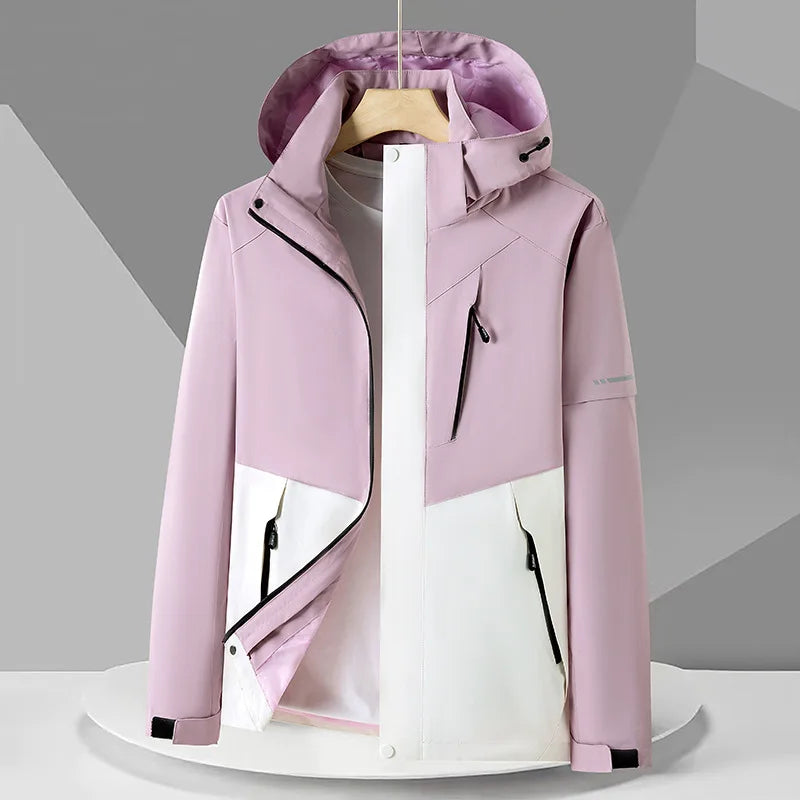 Men's Technical Jacket with Hood wind and waterproof