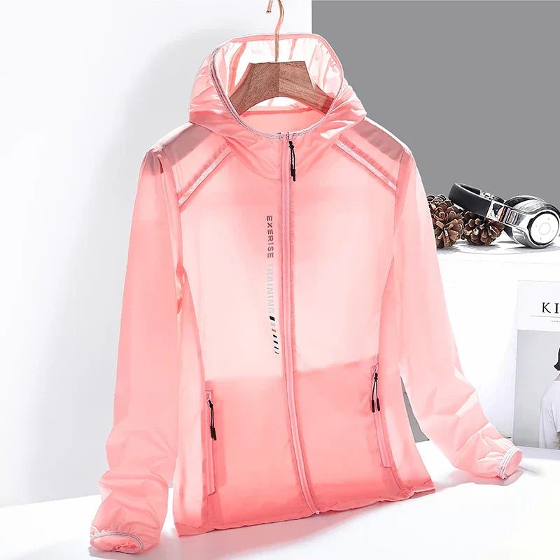 Herren Sommer-Leichtjacke mit UV-Schutz und verstellbarer Kapuze