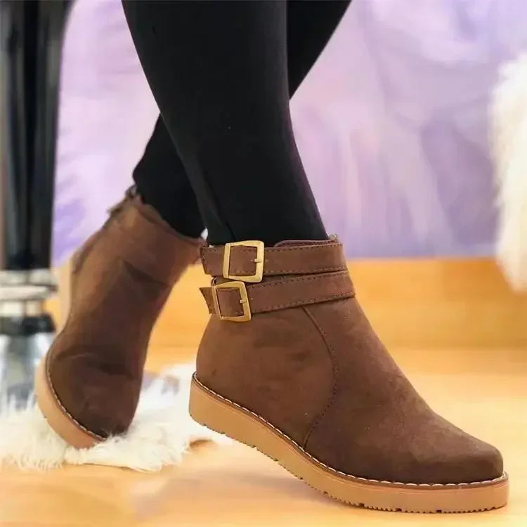 Damenstiefel Mit Plateau Und Stützendem Fussbett