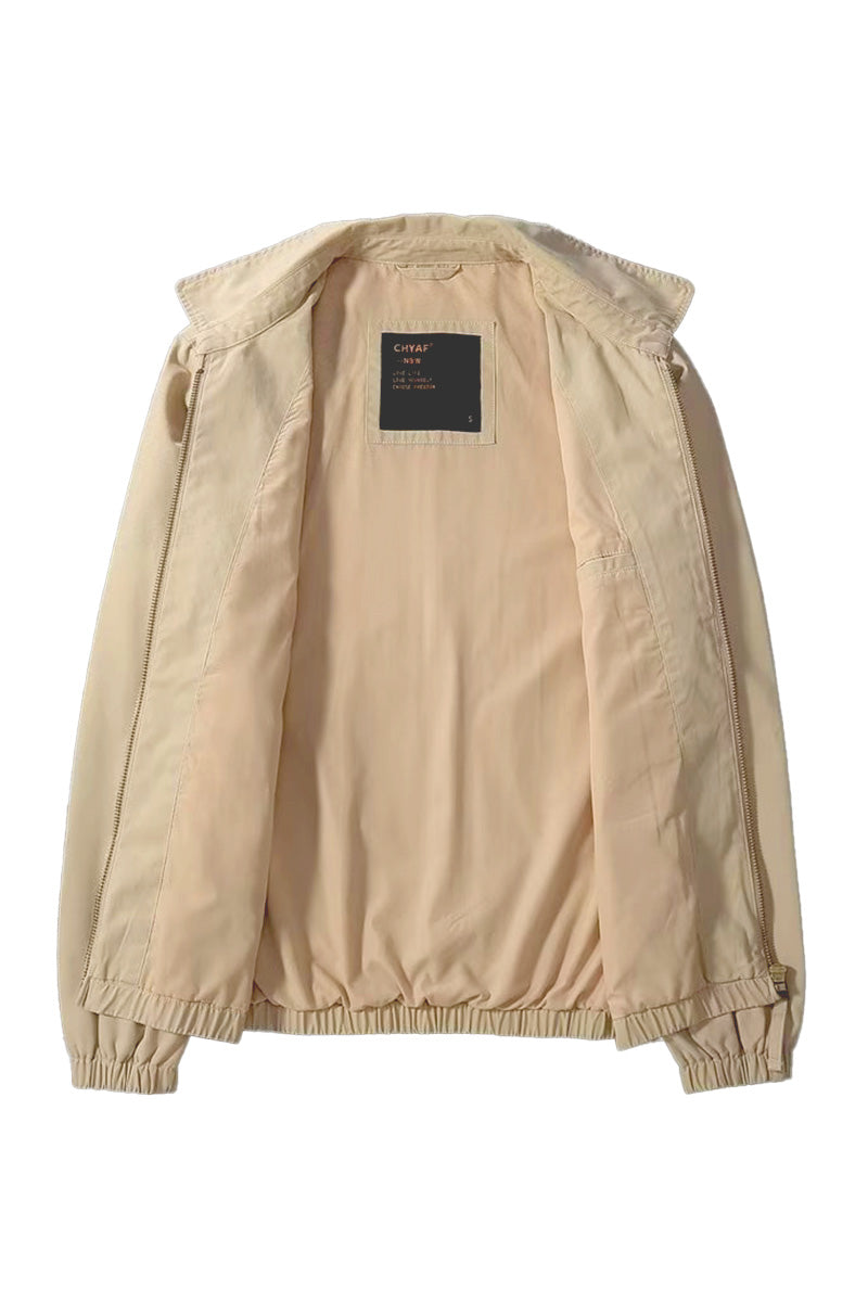 Men's golf jacket with lightweight polyester lining