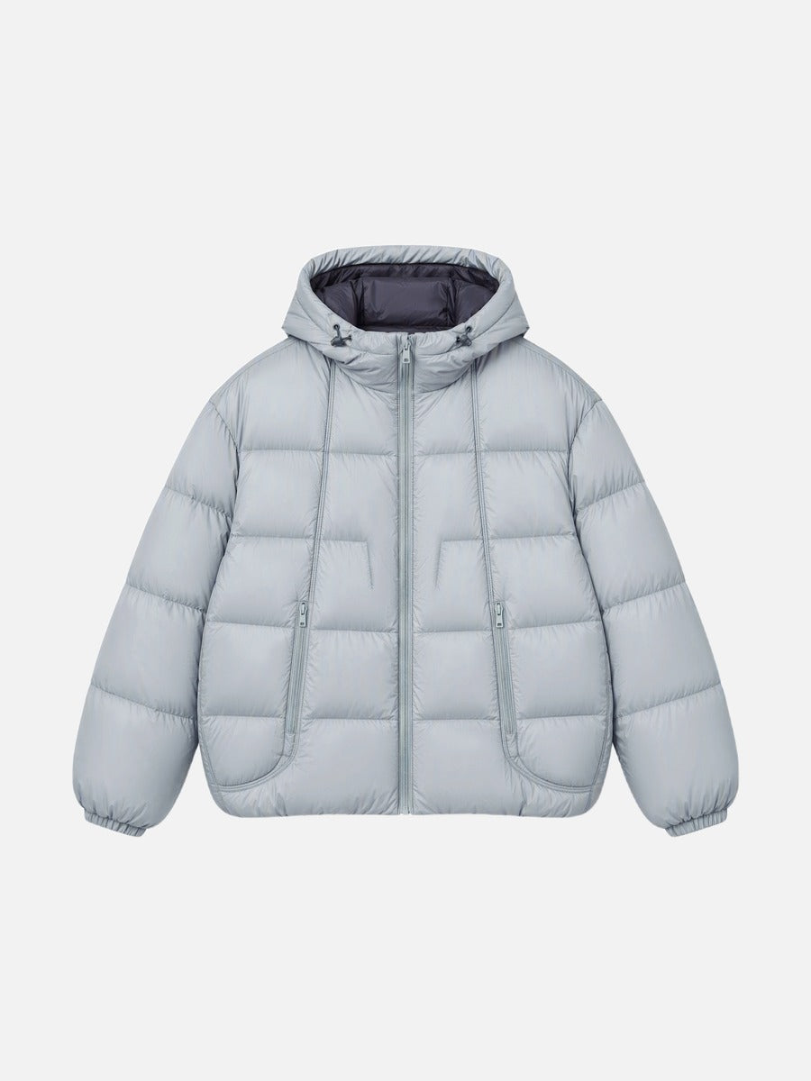 Oversize Steppjacke Mit Kontrastfutter