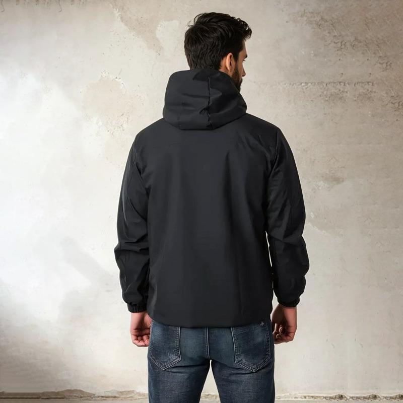 Herren Outdoorjacke Mit Mehreren Taschen Und Lockere Passform