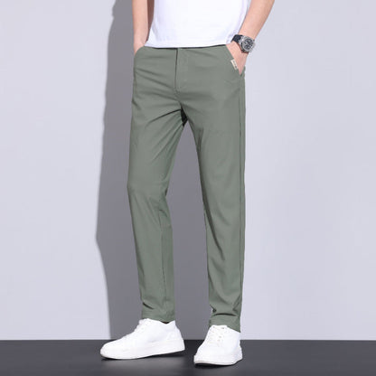 Herren Schnelltrocknende Hose Mit Hohem Elastischem Bund, Bleistiftform