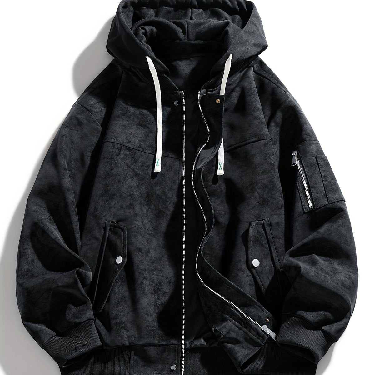 Sportliche Kapuzenjacke Mit Reissverschluss