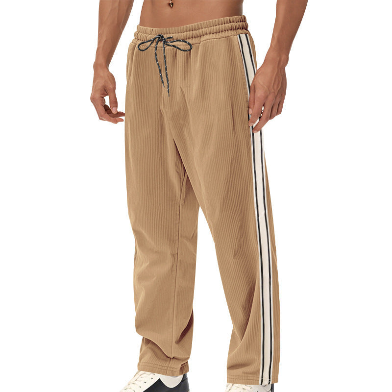 Cordhose Für Herren Mit Geradem Bein Und Streifenmuster