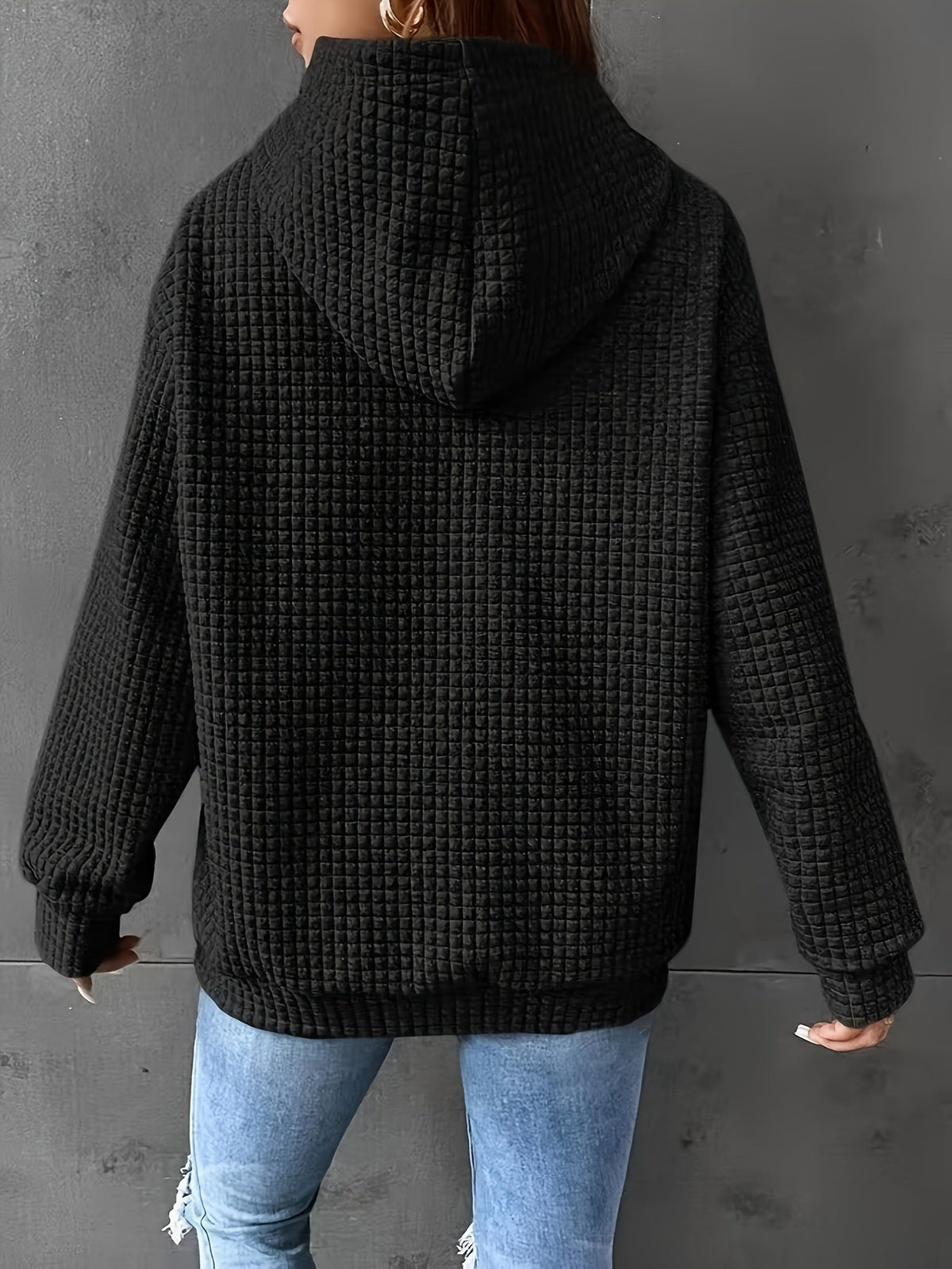 Damen-Kapuzenpullover mit bequemem, lockerem Schnitt