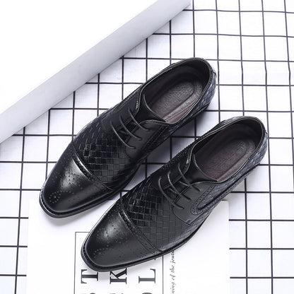 Herren Business Schnürschuhe mit Spitzkappe – Rutschfeste Sohle