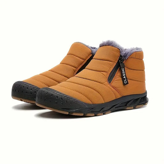 Women's Winter Boots with Fleece Lining Waterproof and Cold-Resistant