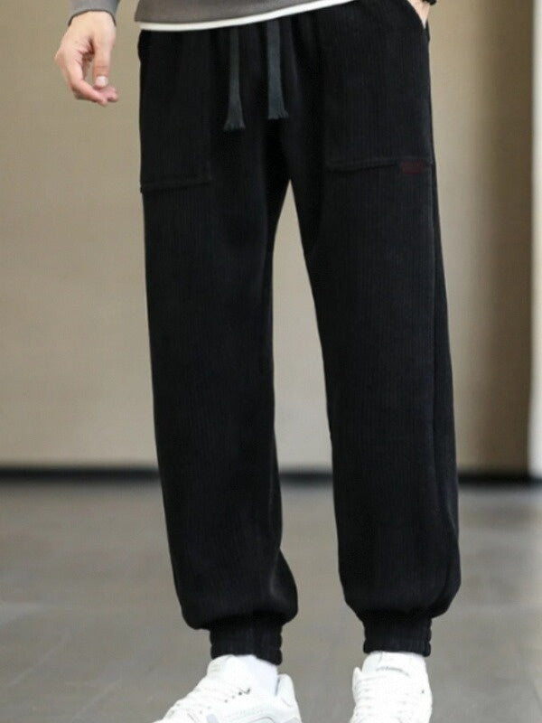Herren Cordhose Mit Geradem Bein, Knitterfrei, Eng Anliegend, Mittelhoher Bund, Lange Hose