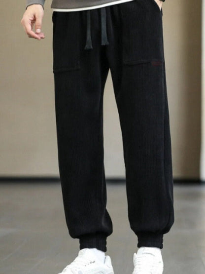 Herren Cordhose Mit Geradem Bein, Knitterfrei, Eng Anliegend, Mittelhoher Bund, Lange Hose