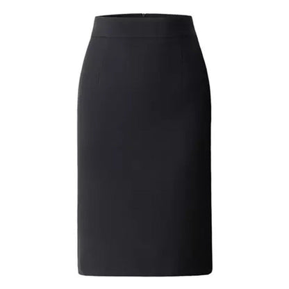 Women's High Waist Mid-Length Office Skirt with Zipper