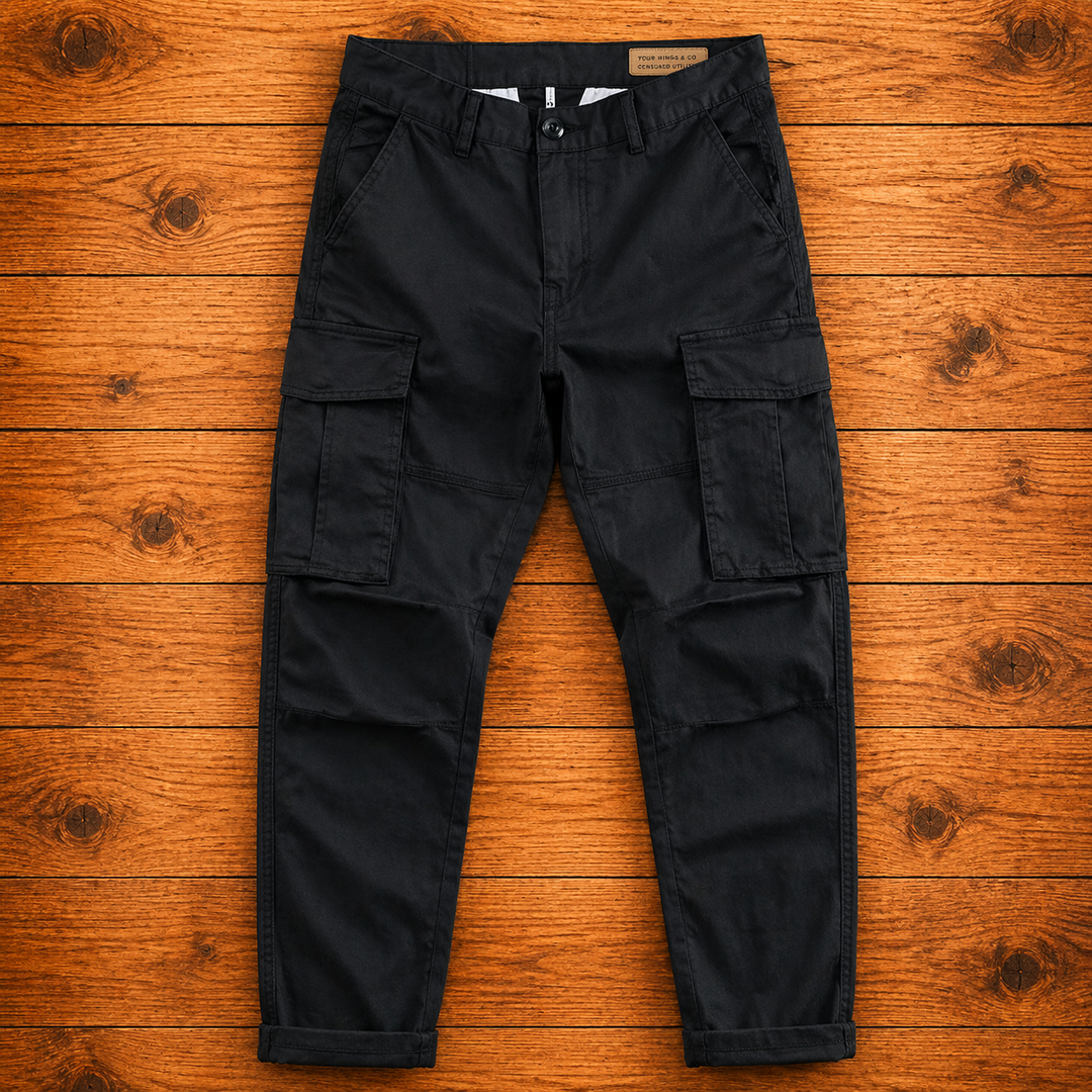 Herren Slim Cargo Hose mit Mehreren Taschen – Leichtes Design
