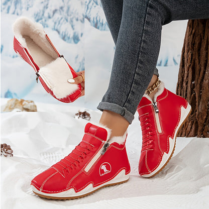 Women's winter boots with ergonomic support and non-slip sole