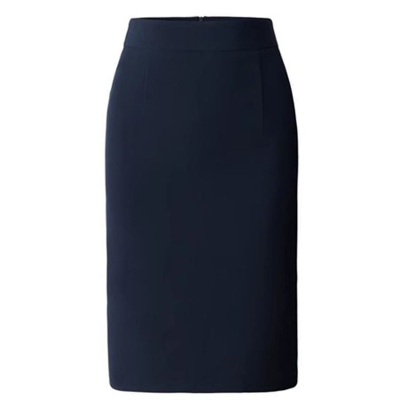 Women's High Waist Mid-Length Office Skirt with Zipper