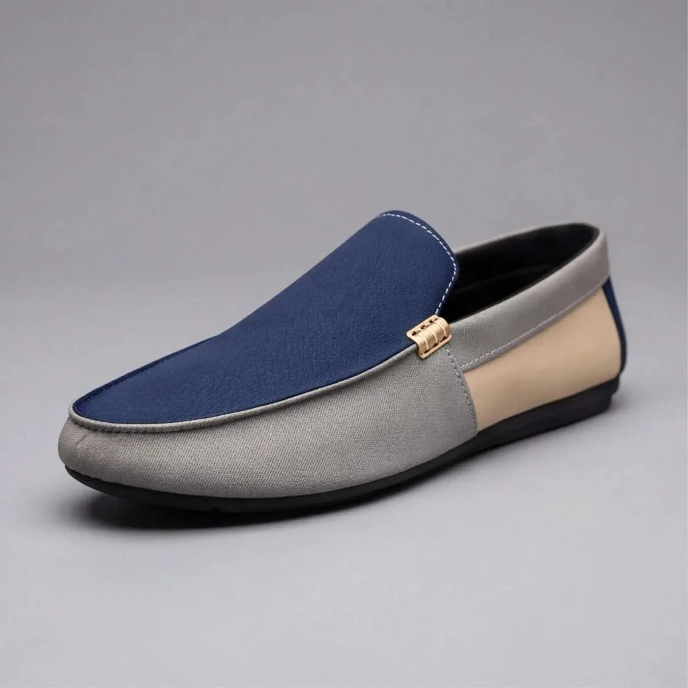 Herren-Slipper Aus Canvas, Leichtes, Lässiges Patchwork-Design