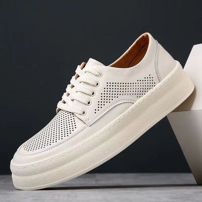 Trendige Herren-Sportschuhe, Lässig, Niedrig Geschnitten, Dicke Sohle, Atmungsaktives Design