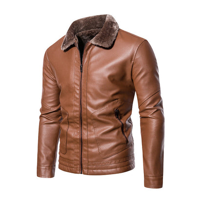 Men's Winter Coat Slim Fit with Turn-Down Collar