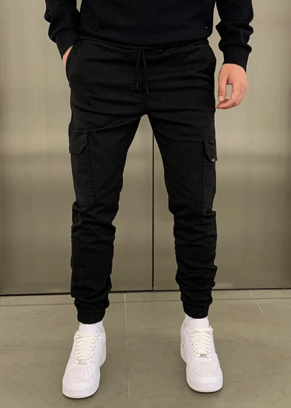 Herren Cargo-Jogginghose mit Elastikbund und Seitentaschen