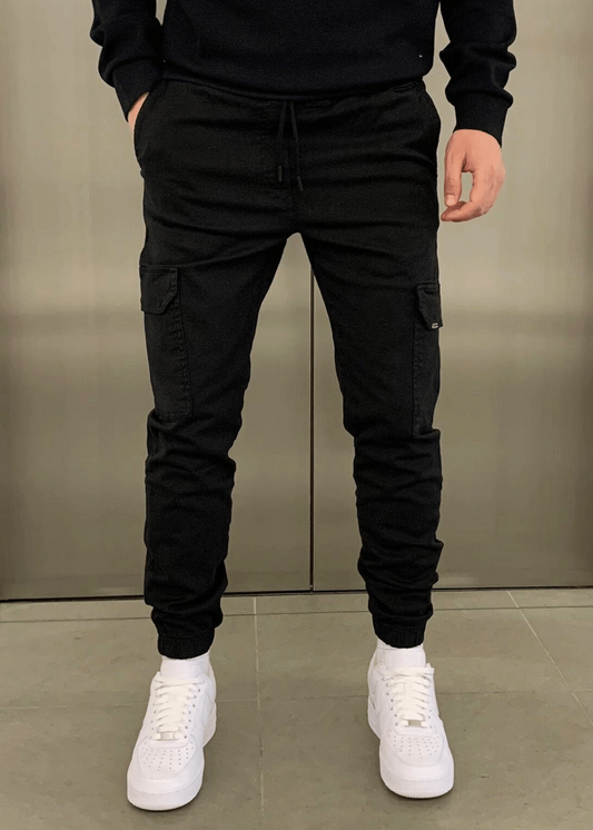 Herren Cargo-Jogginghose mit Elastikbund und Seitentaschen
