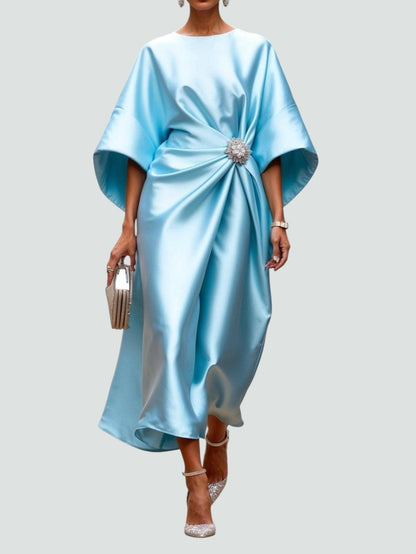 Damen langes Abendkleid mit fließender Silhouette