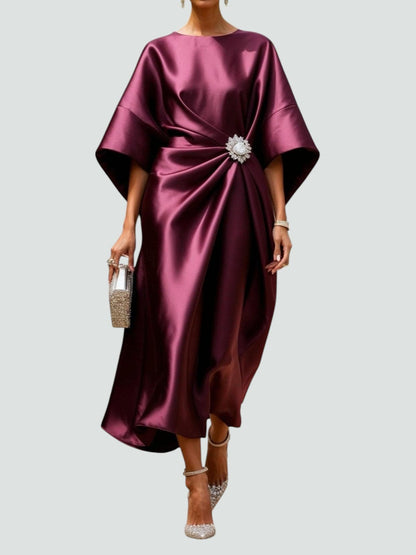 Damen langes Abendkleid mit fließender Silhouette