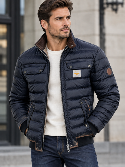 Rückansicht der stilvollen Vintagejacke für Herren