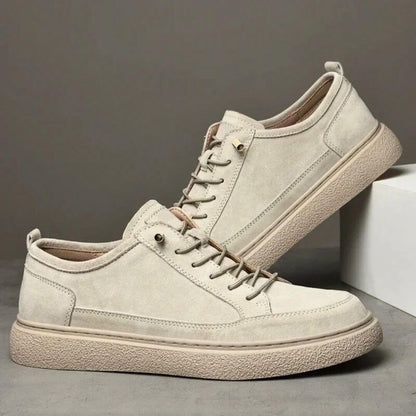 Herren-Sneaker In Wildlederoptik Mit Schnürung, Gepolsterter Innensohle Und Gummisohle