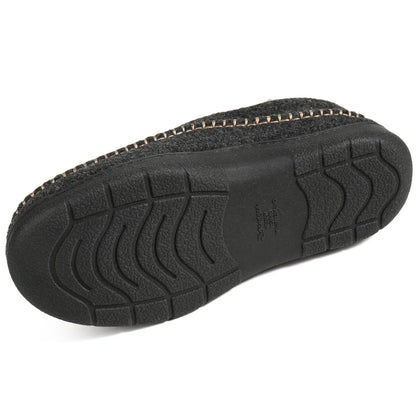 Herren Winter-Loafer Zum Hineinschlüpfen Mit Weiter Zehenbox, Rutschfester Sohle Und Plüschfutter