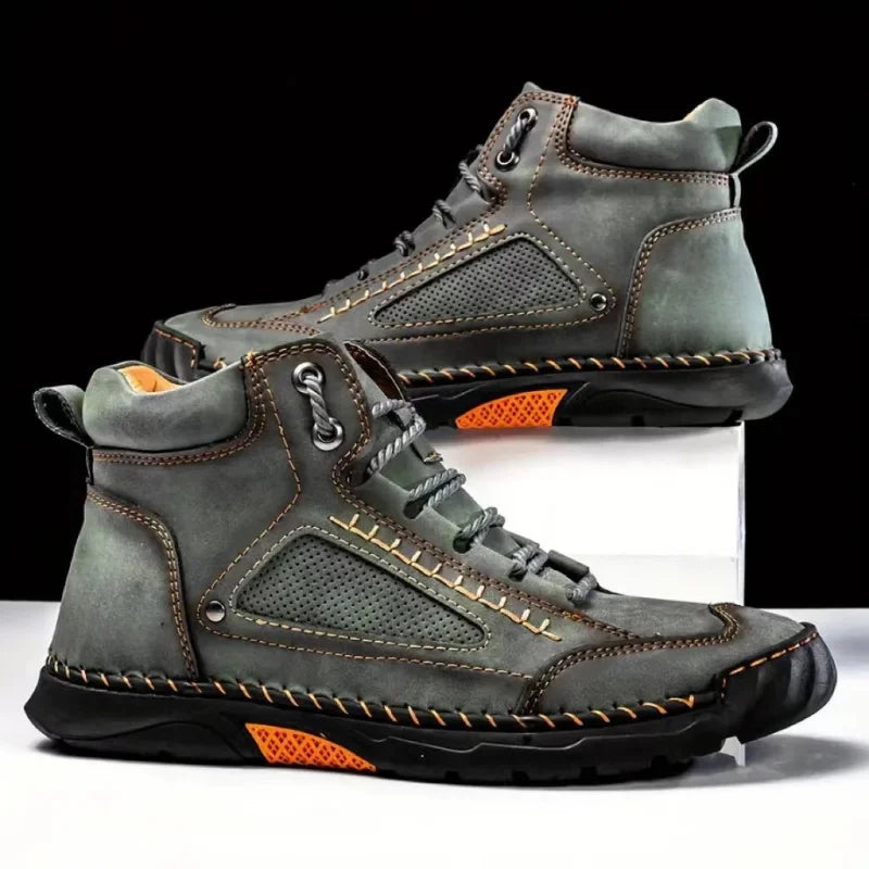 Men's Work Shoes with Orthopedic Insole, Arch Support, and Non-Slip Sole