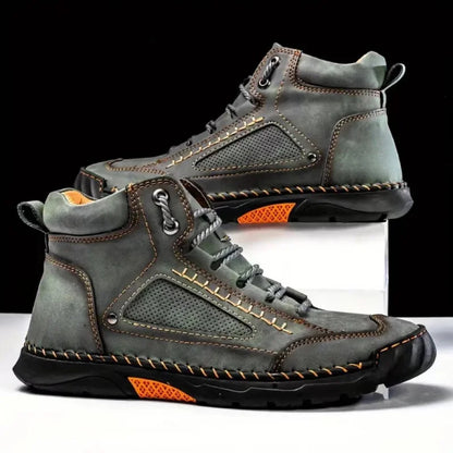 Men's Work Shoes with Orthopedic Insole, Arch Support, and Non-Slip Sole