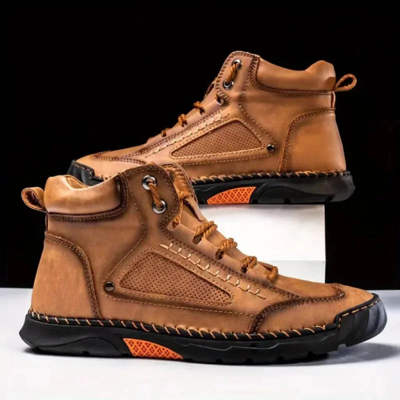 Men's Work Shoes with Orthopedic Insole, Arch Support, and Non-Slip Sole