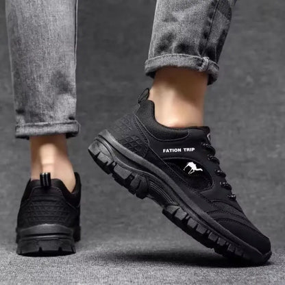 Men's Orthopedic Walking Shoes with Shock-Absorbing Sole and Slip-Resistant Outsole