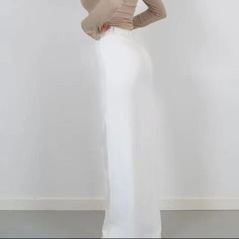 Women's business trousers with high waist and straight leg – Classic style