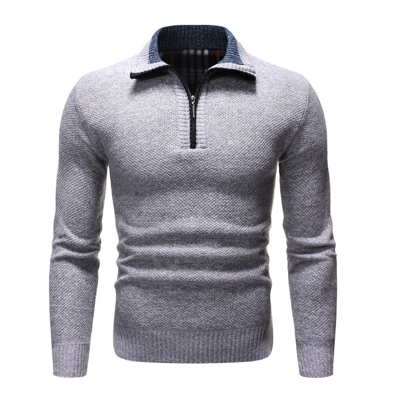 Herren Pullover Reverskragen Strukturierte Form