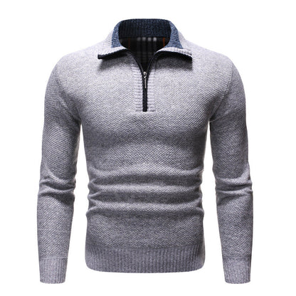 Herren Pullover Reverskragen Strukturierte Form