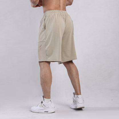 Herren Sommer-Sportshorts, Lockere Passform, Risse, Mittellang