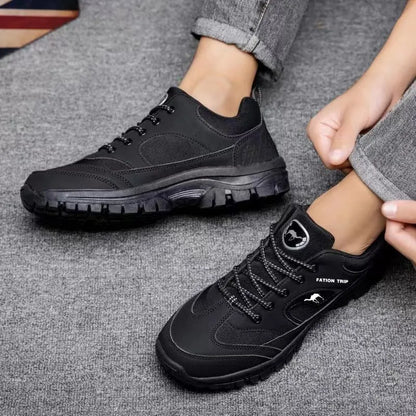 Men's Orthopedic Walking Shoes with Shock-Absorbing Sole and Slip-Resistant Outsole