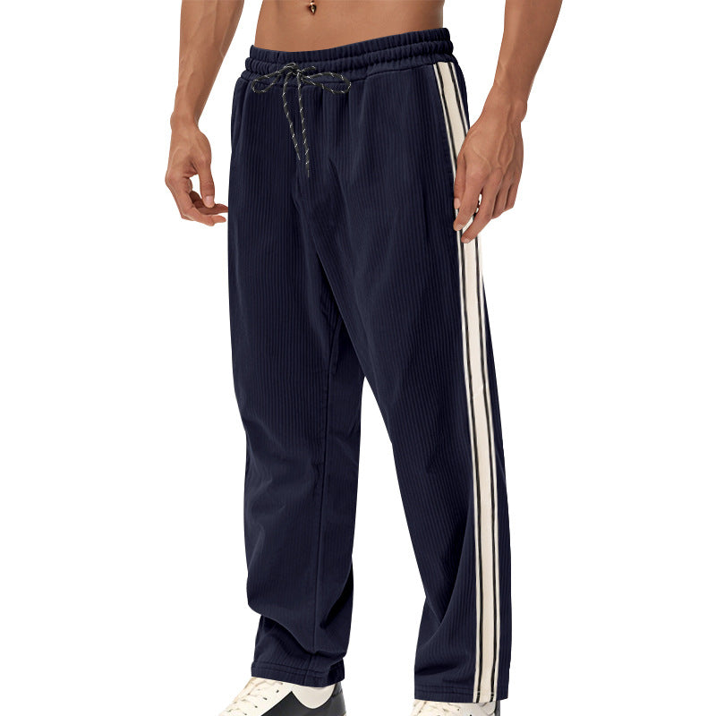 Cordhose Für Herren Mit Geradem Bein Und Streifenmuster