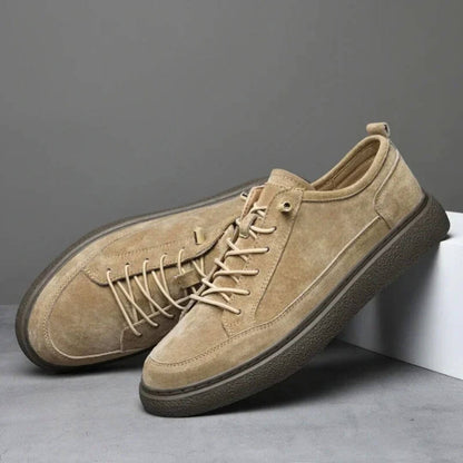 Herren-Sneaker In Wildlederoptik Mit Schnürung, Gepolsterter Innensohle Und Gummisohle