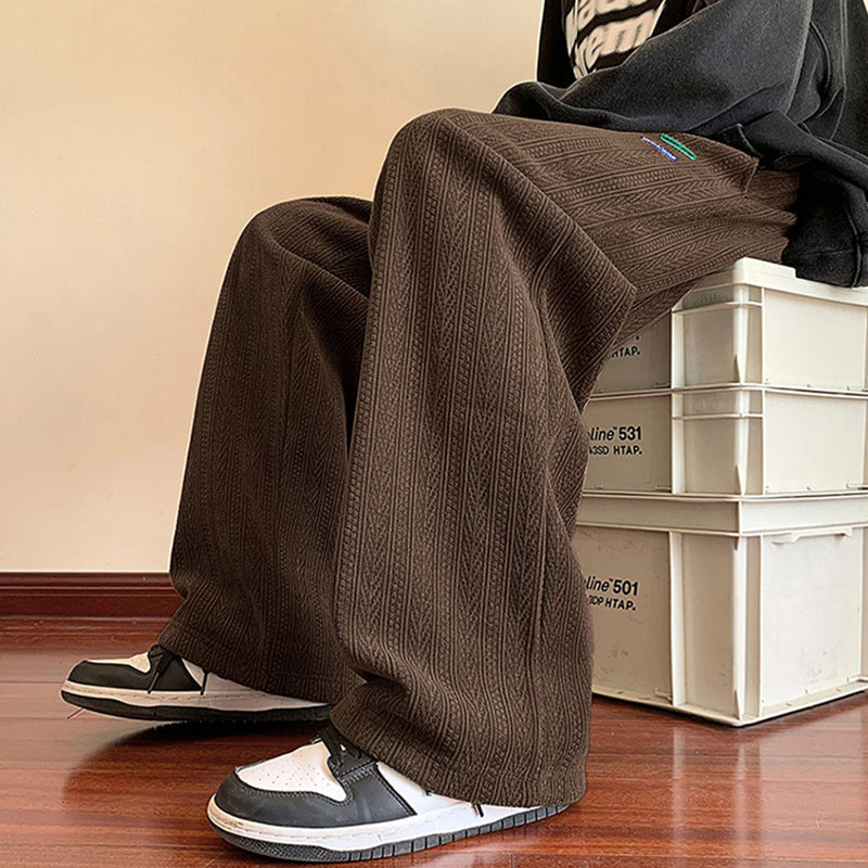 Herren Thermo-Plüsch-Gefütterte Hose Mit Mikro-Elastik, Einfarbig, Mittelhoher Bund