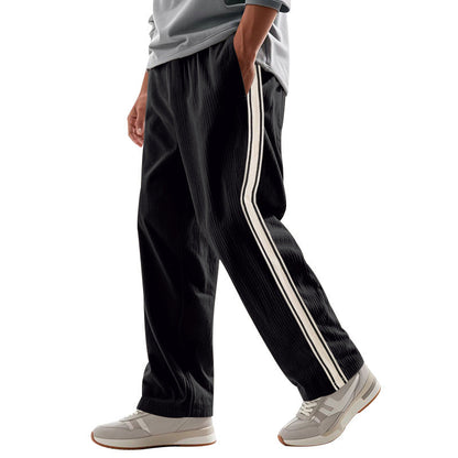 Cordhose Für Herren Mit Geradem Bein Und Streifenmuster