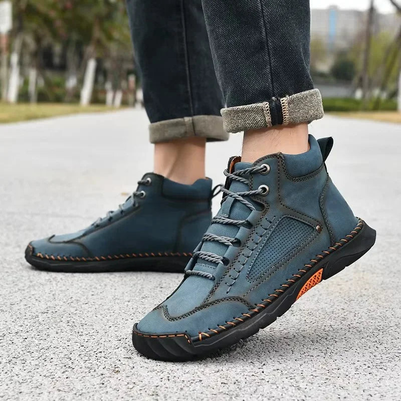 Men's Work Shoes with Orthopedic Insole, Arch Support, and Non-Slip Sole