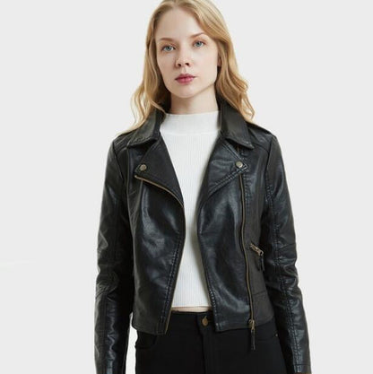 Damen-Kurzjacke mit Schlangen-Muster und Reißverschluss – Strukturierter Look