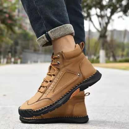 Men's Work Shoes with Orthopedic Insole, Arch Support, and Non-Slip Sole