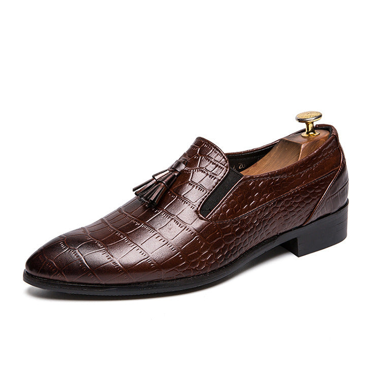 Herren Low Top Schnürschuhe mit Spitzer Kappe – Business Stil