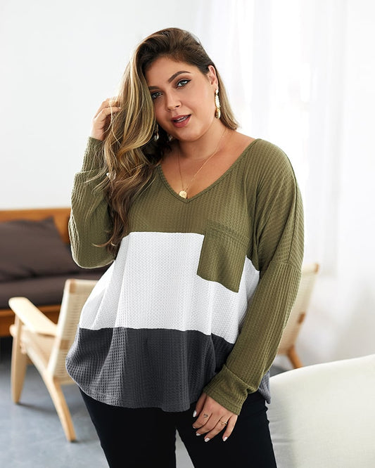 Damen Strickpullover mit Rippendetails