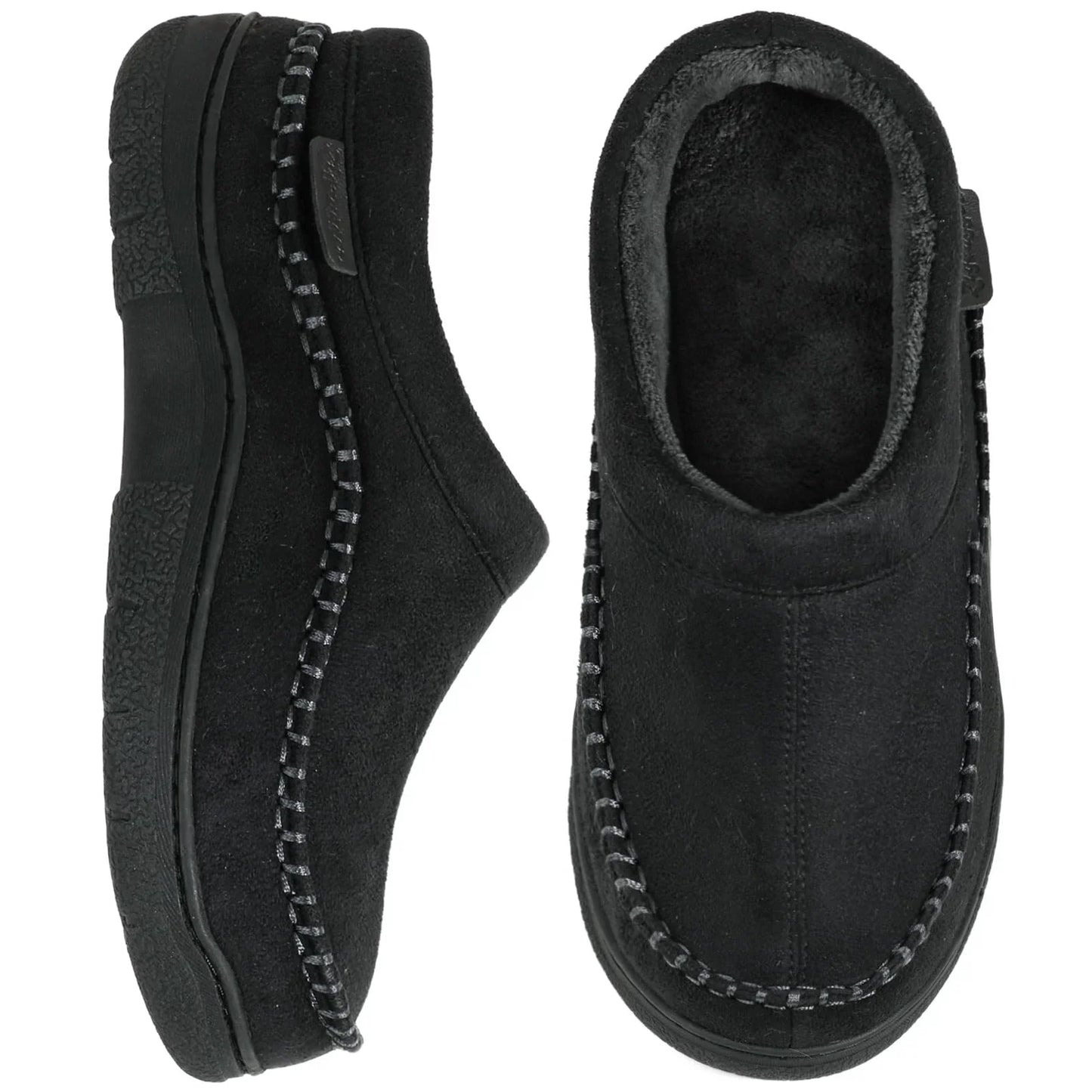 Herren Winter-Loafer Zum Hineinschlüpfen Mit Weiter Zehenbox, Rutschfester Sohle Und Plüschfutter